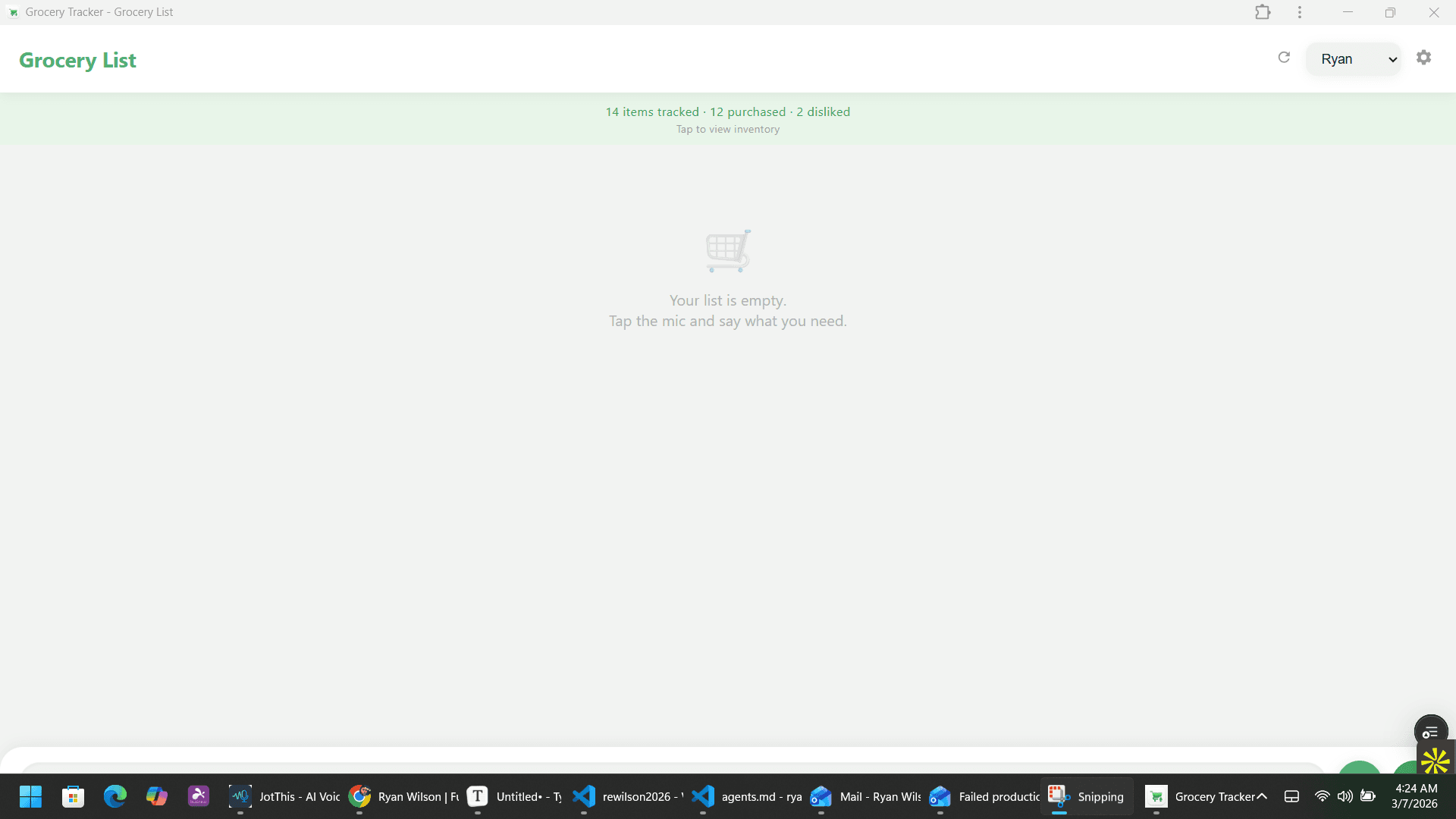 Grocery PWA screenshot 1