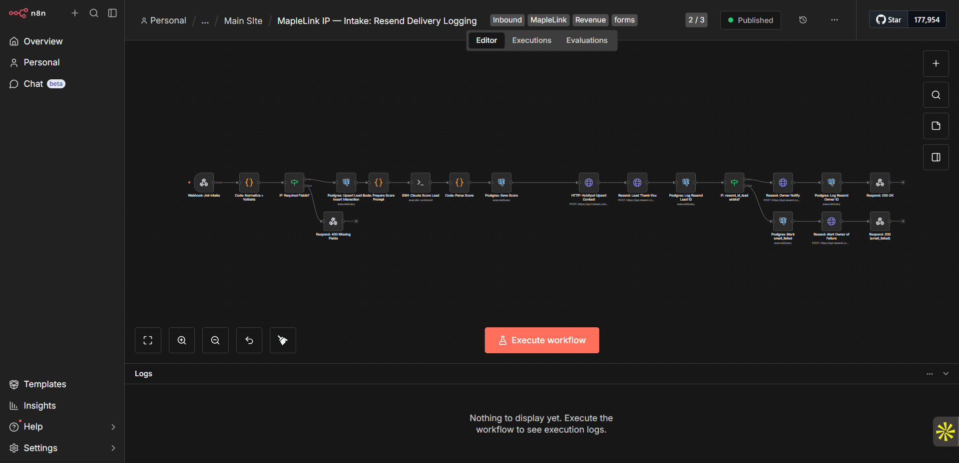 MapleLink Intake Pipeline screenshot 1