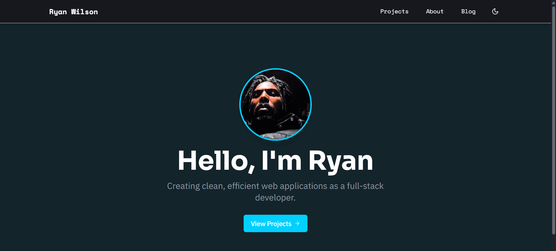 Personal Portfolio screenshot